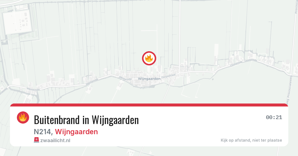 Buitenbrand in Wijngaarden — 13 mei 2026