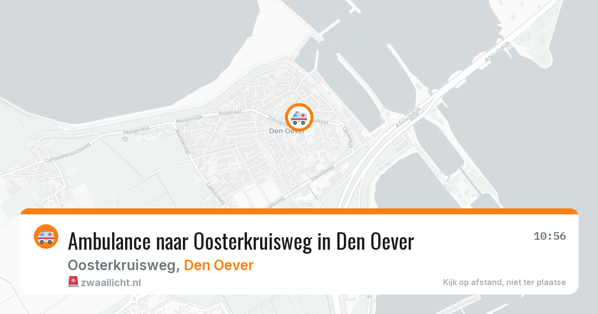 Ambulance naar Oosterkruisweg in Den Oever — 27 jun 2026