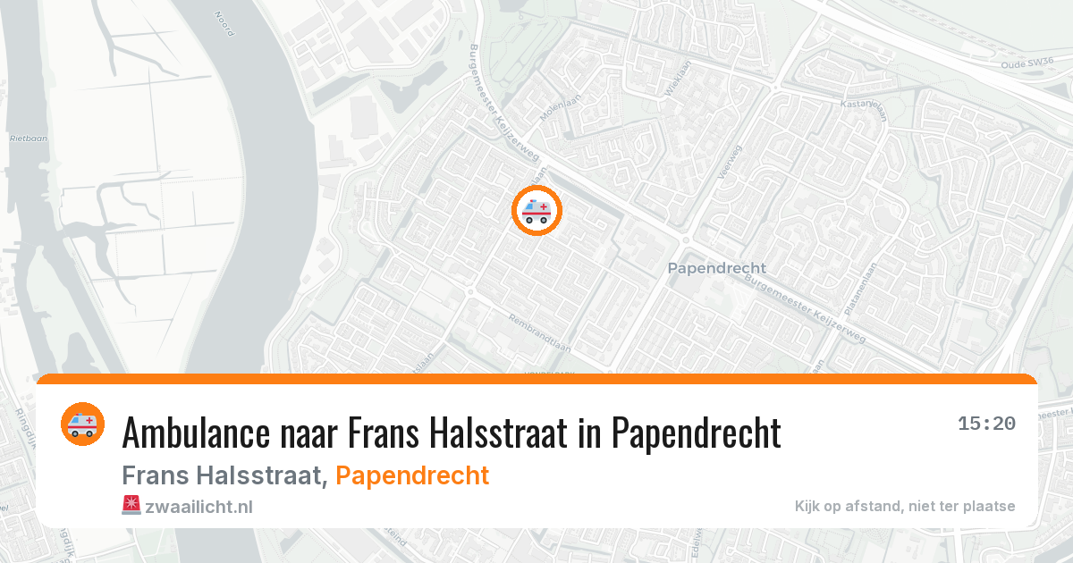 Ambulance naar Frans Halsstraat in Papendrecht — 6 mei 2026