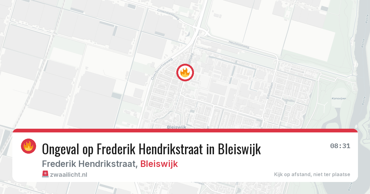 Ongeval op Frederik Hendrikstraat in Bleiswijk — 12 apr 2026