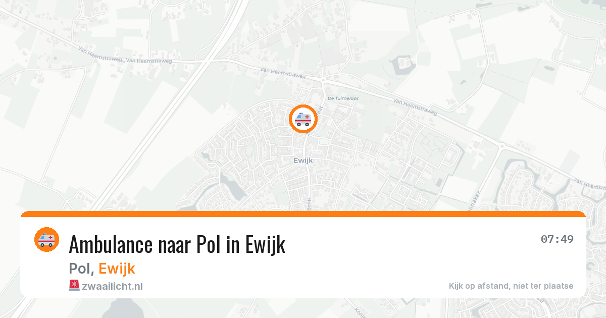 Ambulance naar Pol in Ewijk — 3 aug 2026