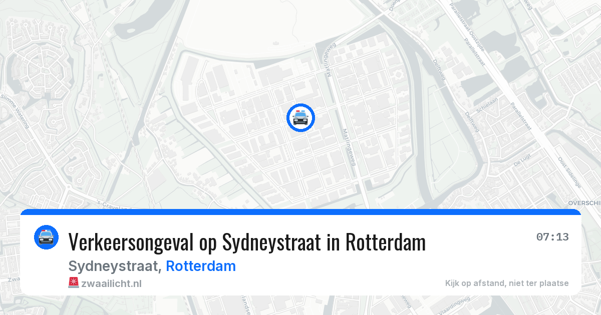 Verkeersongeval op Sydneystraat in Rotterdam — 9 jun 2026
