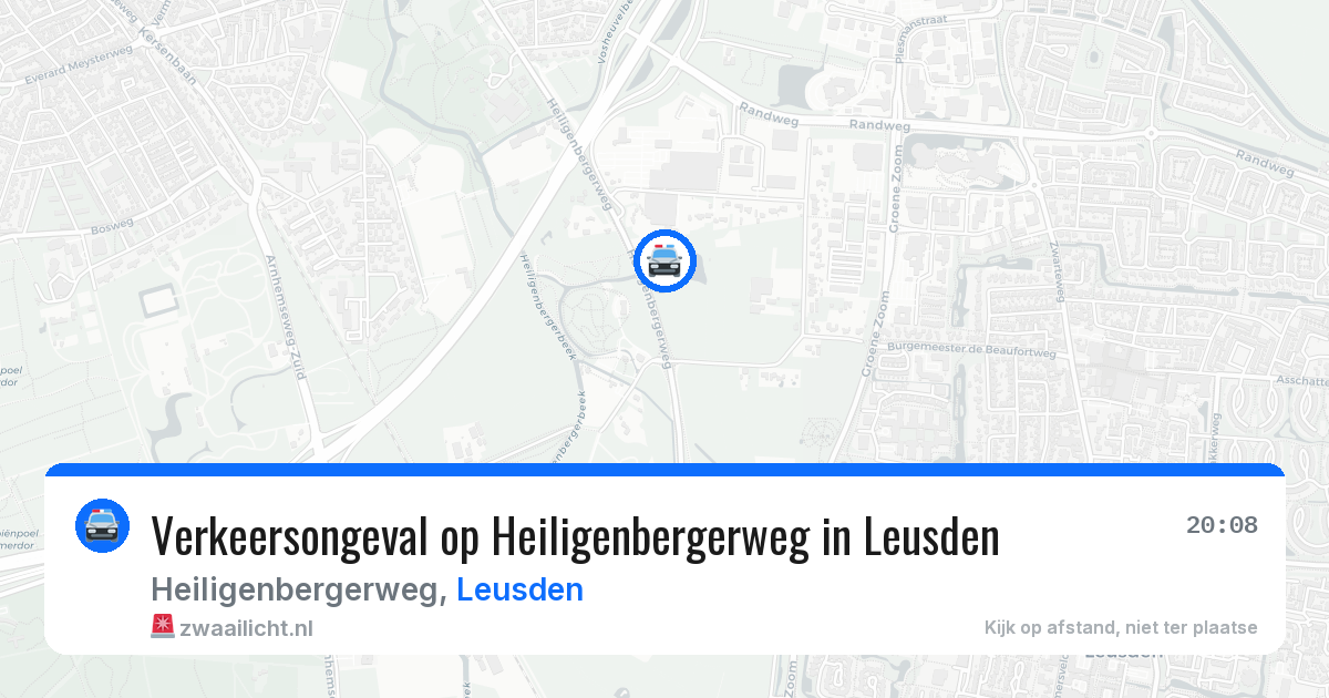 Verkeersongeval op Heiligenbergerweg in Leusden — 3 jul 2026