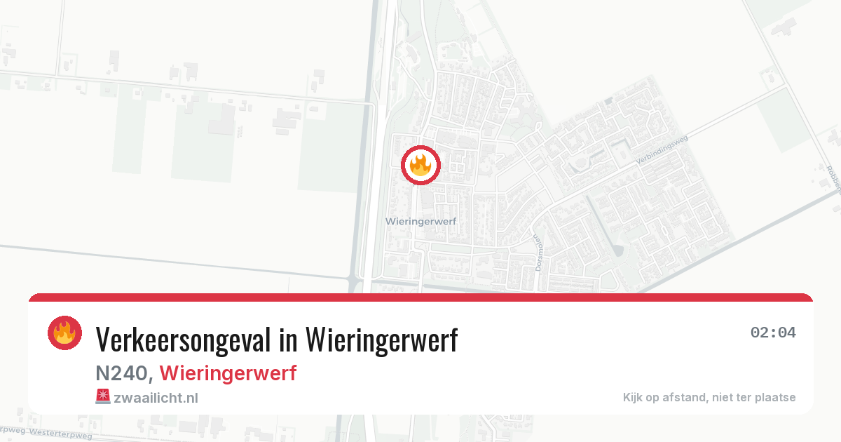Verkeersongeval in Wieringerwerf — 15 mrt 2026