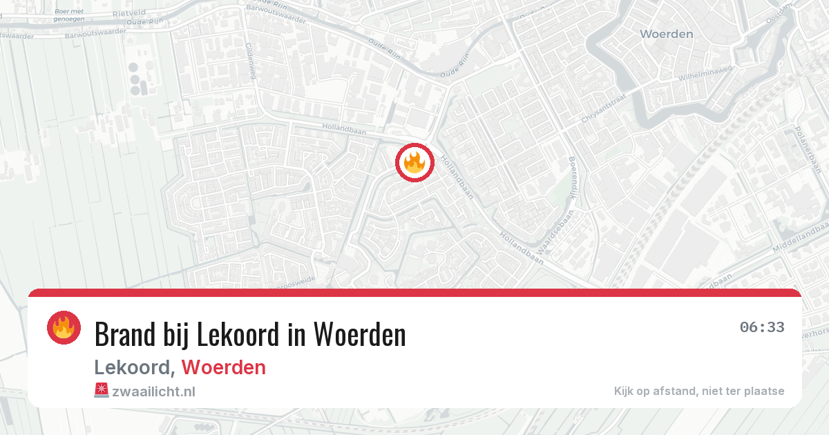Brand bij Lekoord in Woerden — 30 mei 2026