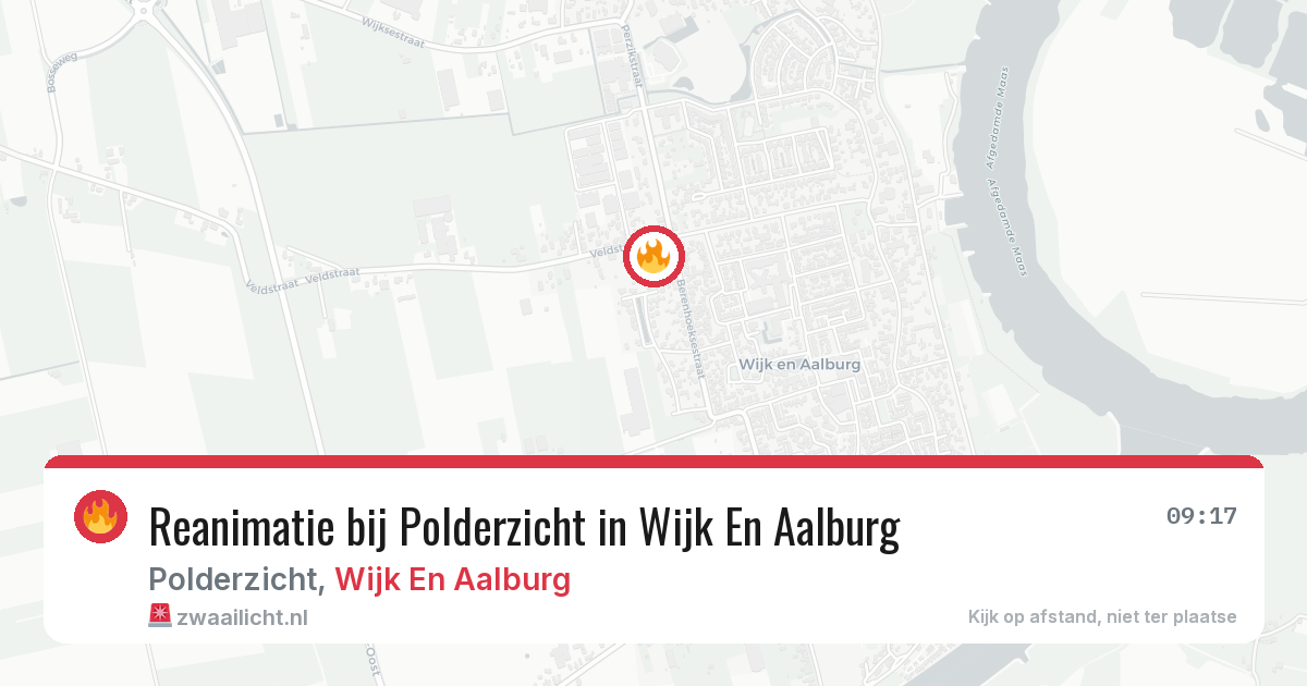 Reanimatie bij Polderzicht in Wijk En Aalburg — 17 mei 2026
