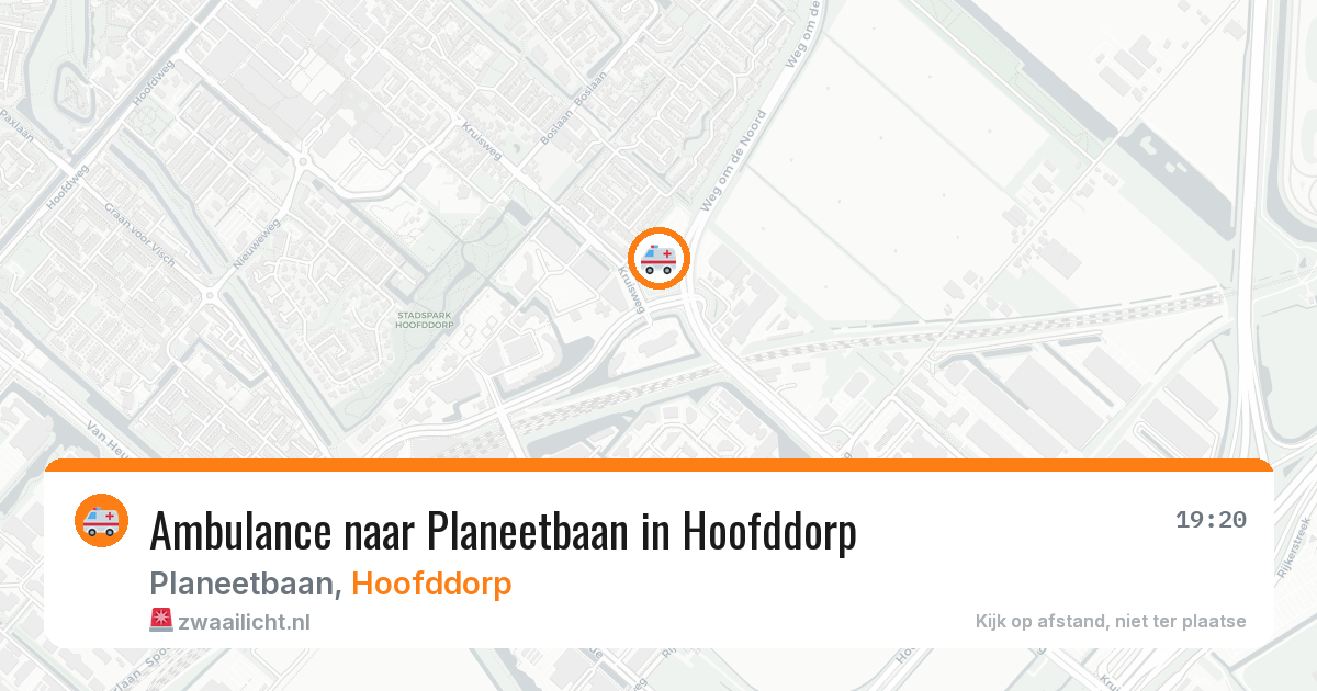 Ambulance naar Planeetbaan in Hoofddorp — 5 aug 2026
