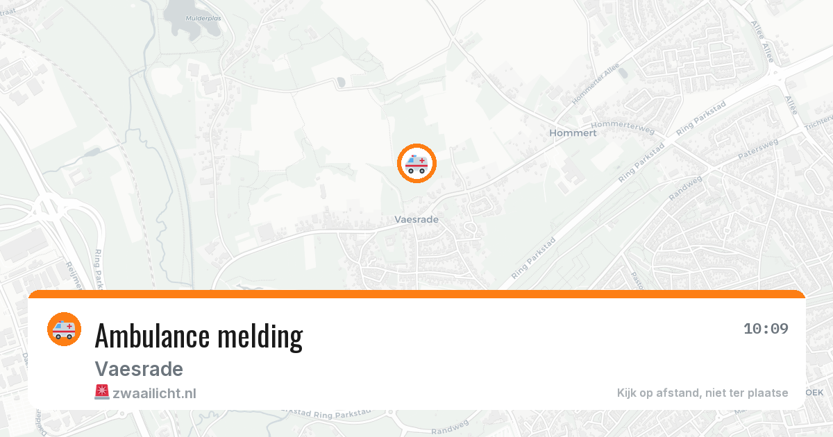 Ambulance met spoed naar Vaesrade in 6361HH — 22 feb 2026
