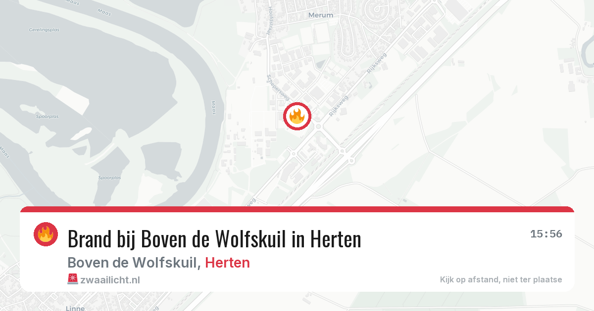 Brand bij Boven de Wolfskuil in Herten — 15 apr 2026