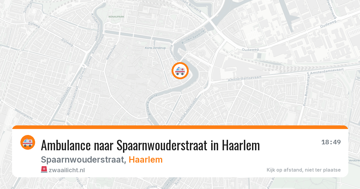Ambulance naar Spaarnwouderstraat in Haarlem — 12 jul 2026