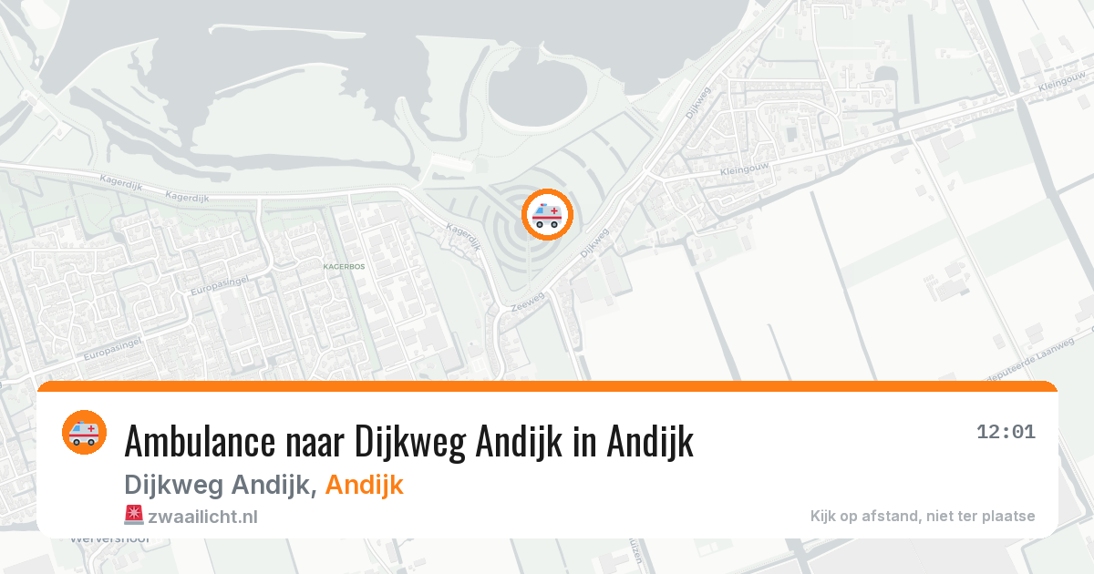 Ambulance naar Dijkweg Andijk in Andijk — 19 jun 2026