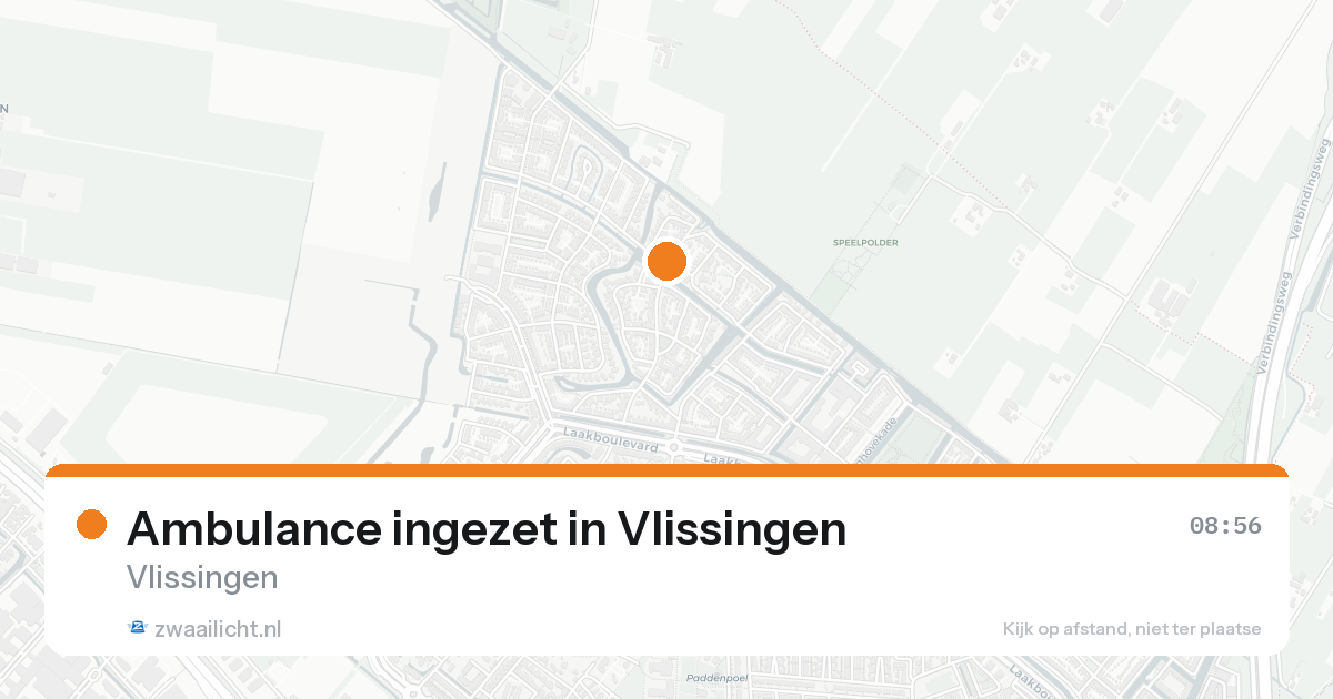 Ambulance ingezet in Vlissingen — 31 jan 2026