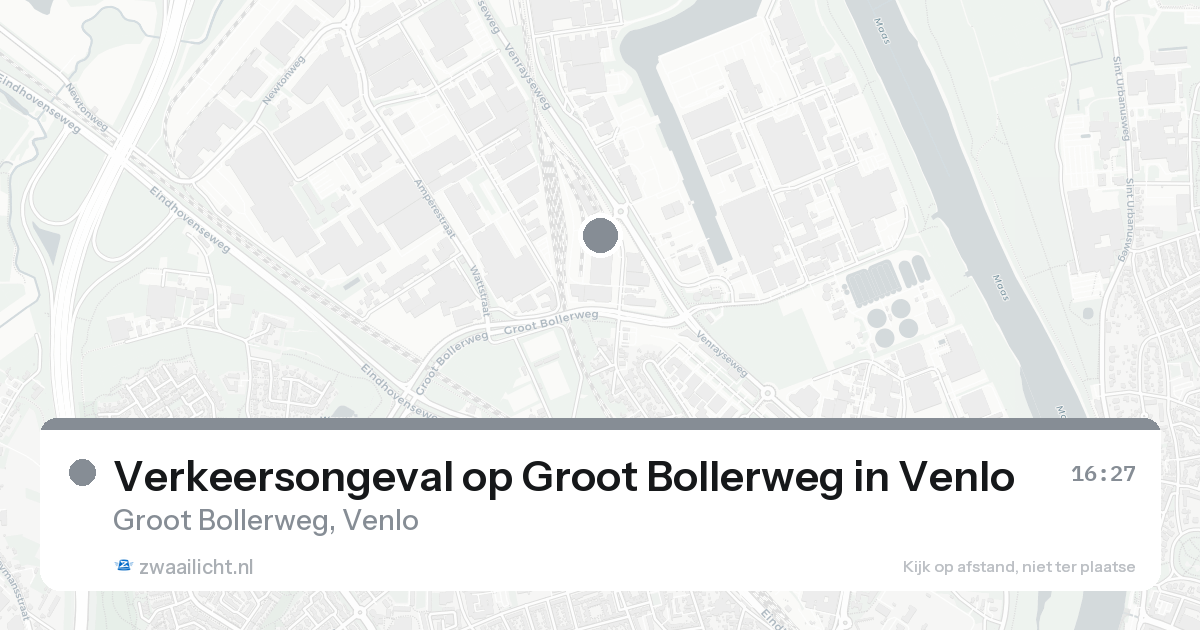 Verkeersongeval op Groot Bollerweg in Venlo — 19 aug 2026