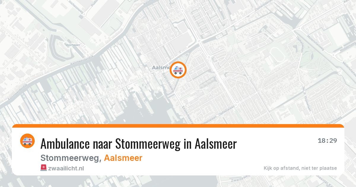 Ambulance naar Stommeerweg in Aalsmeer — 9 aug 2026