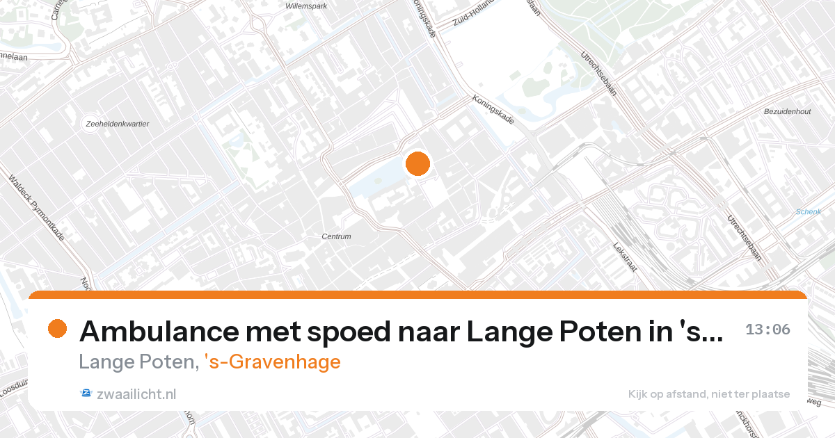 Ambulance met spoed naar Lange Poten in 's-Gravenhage — 28 aug 2026