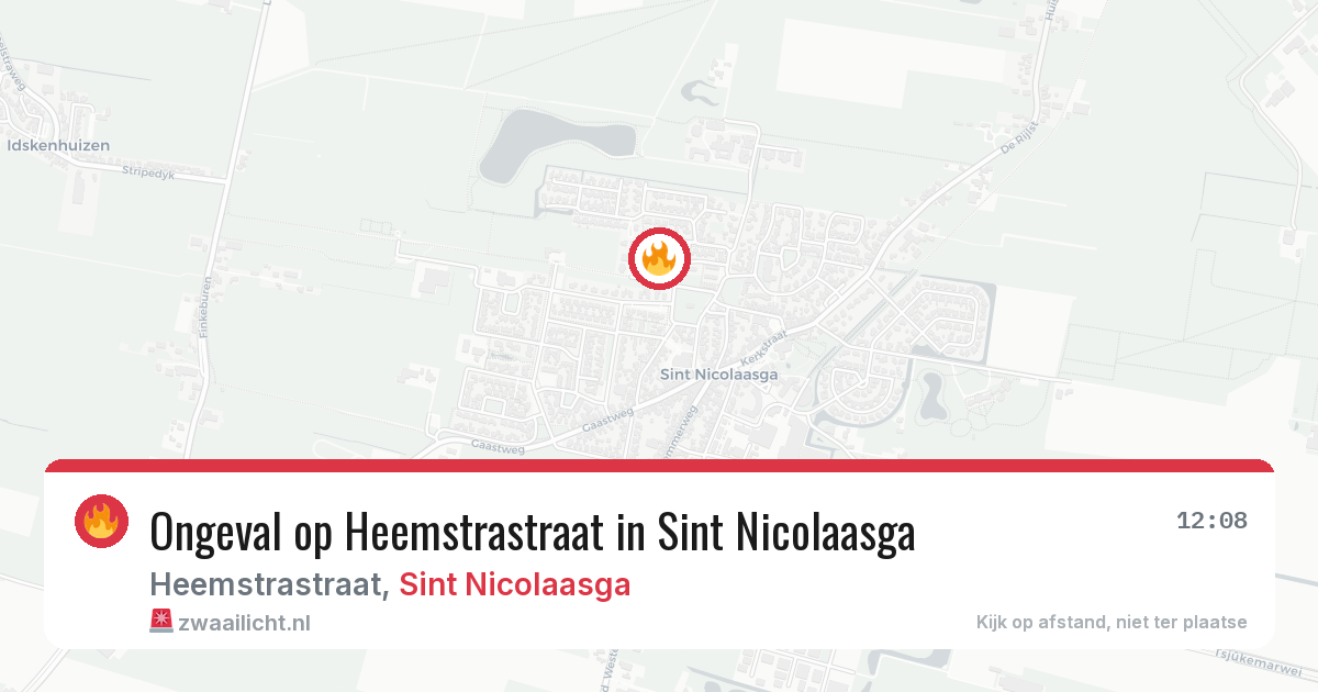 Ongeval op Heemstrastraat in Sint Nicolaasga — 9 jun 2026