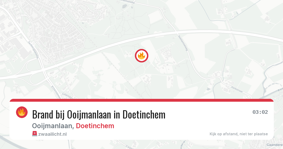 Brand bij Ooijmanlaan in Doetinchem — 4 aug 2026
