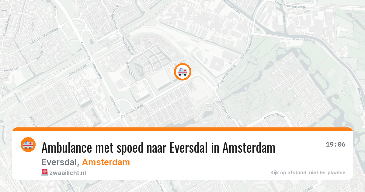 Ambulance met spoed naar Eversdal in Amsterdam — 1 apr 2026