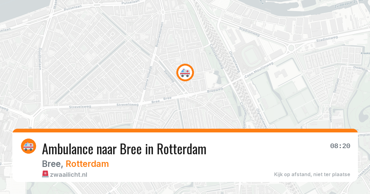 Ambulance naar Bree in Rotterdam — 11 jun 2026