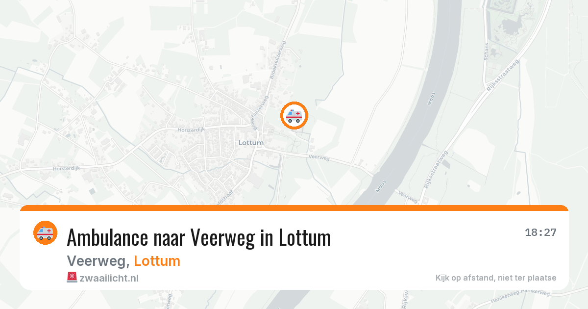 Ambulance naar Veerweg in Lottum — 10 jul 2026