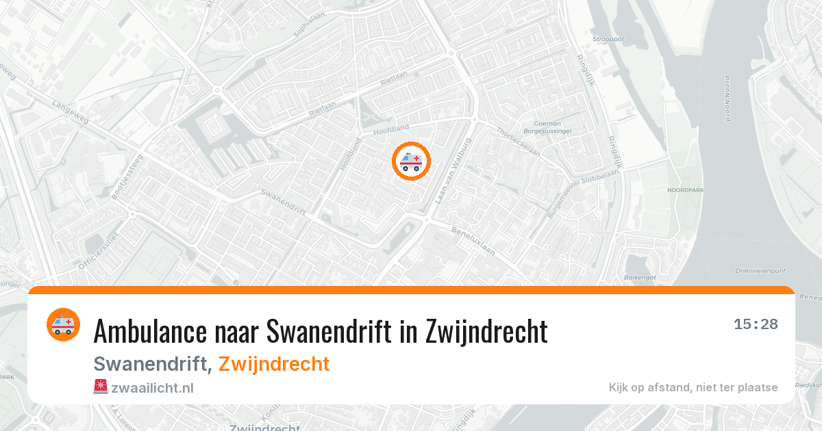 Ambulance naar Swanendrift in Zwijndrecht — 12 jun 2026