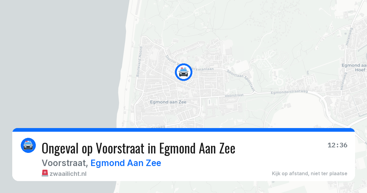 Ongeval op Voorstraat in Egmond Aan Zee — 22 apr 2026