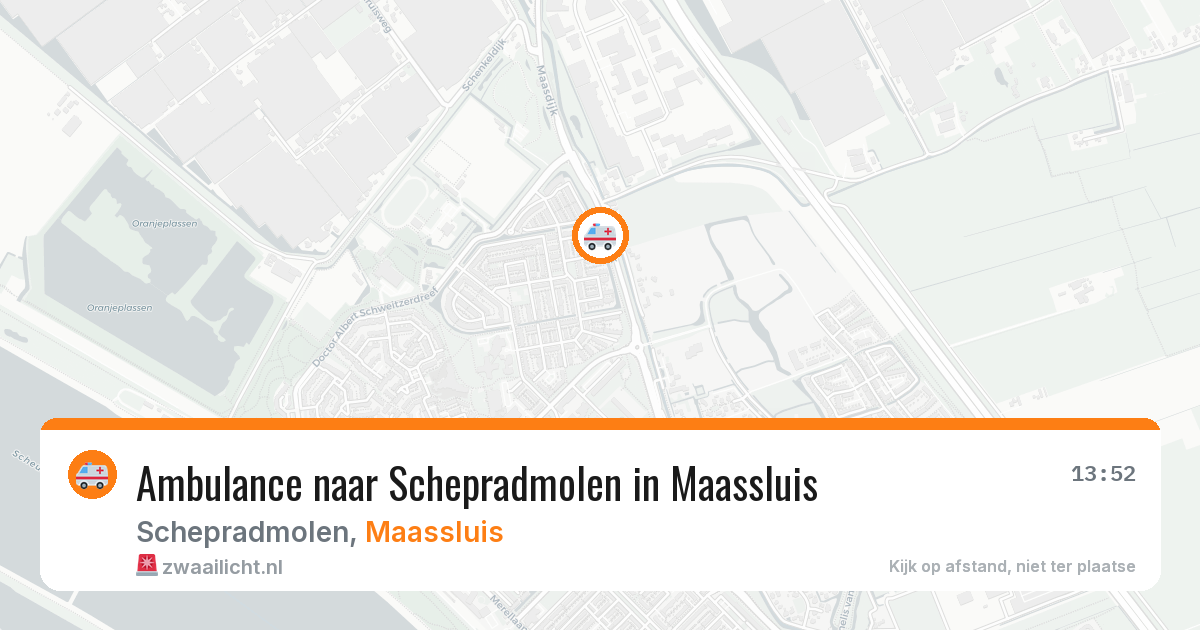Ambulance naar Schepradmolen in Maassluis — 21 mei 2026