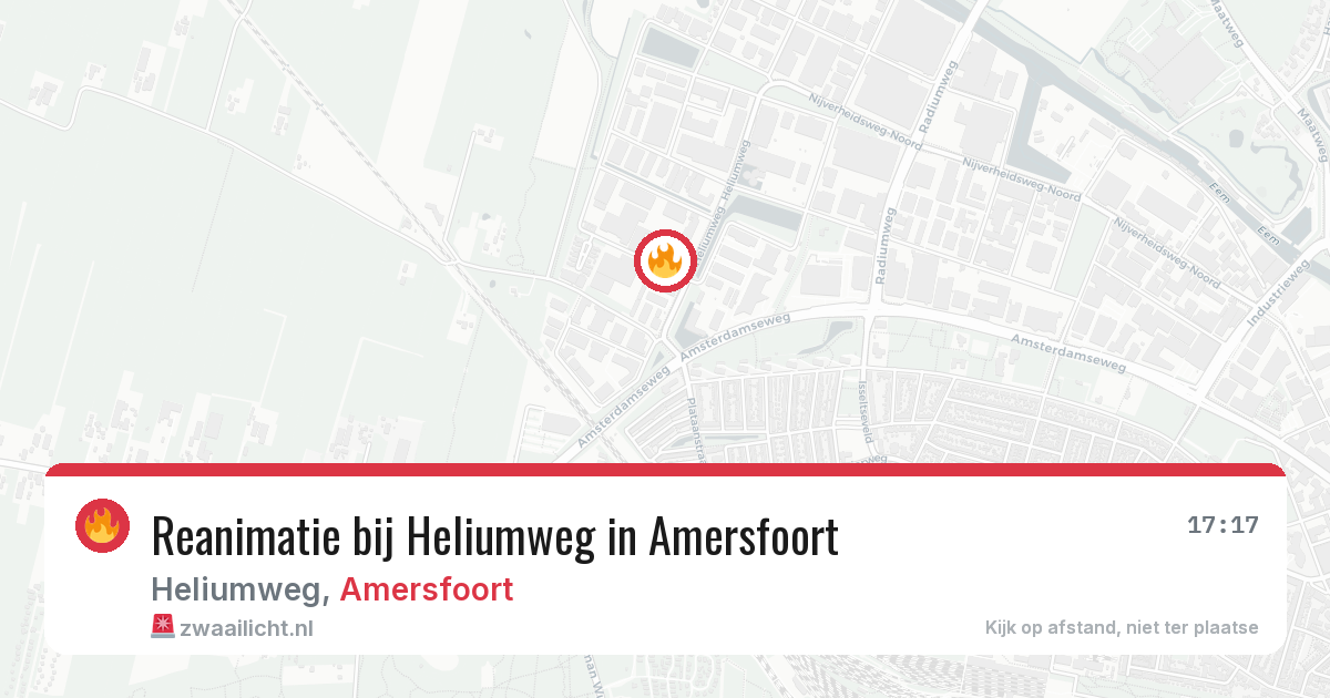 Reanimatie bij Heliumweg in Amersfoort — 27 mrt 2026