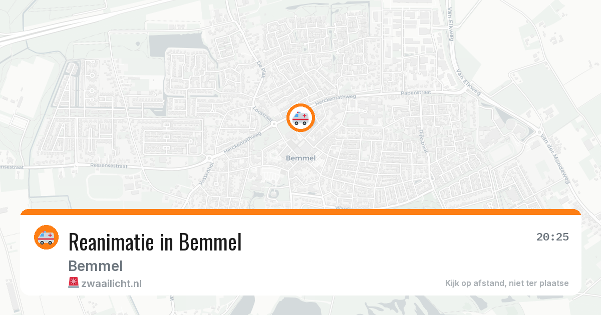 Reanimatie in Bemmel — 15 jul 2026