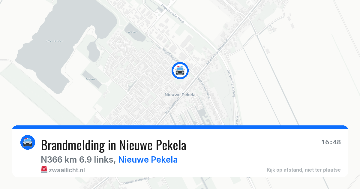 Brandmelding in Nieuwe Pekela — 24 jun 2026