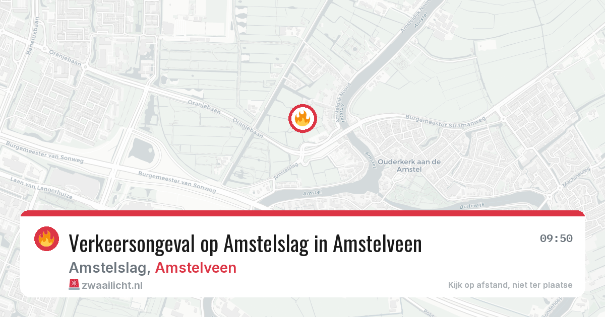 Verkeersongeval op Amstelslag in Amstelveen — 6 mei 2026