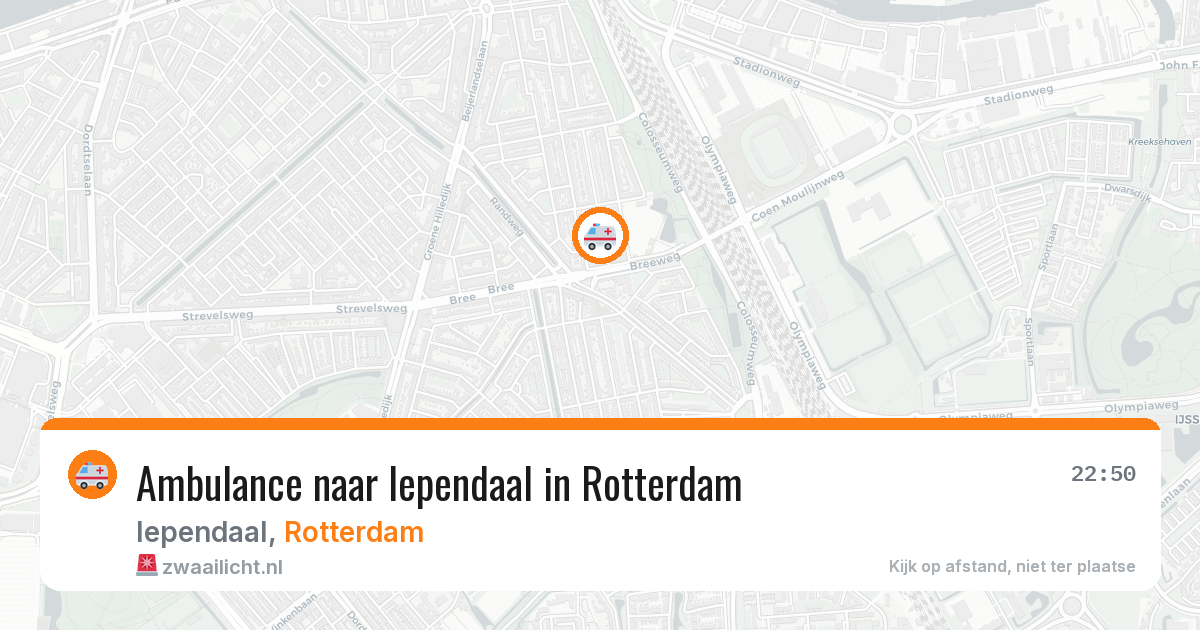 Ambulance naar Iependaal in Rotterdam — 24 mei 2026