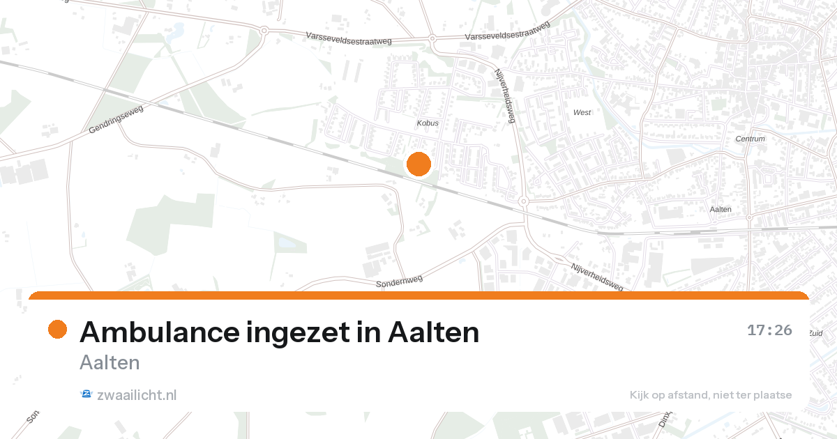 Ambulance ingezet in Aalten — 27 aug 2026
