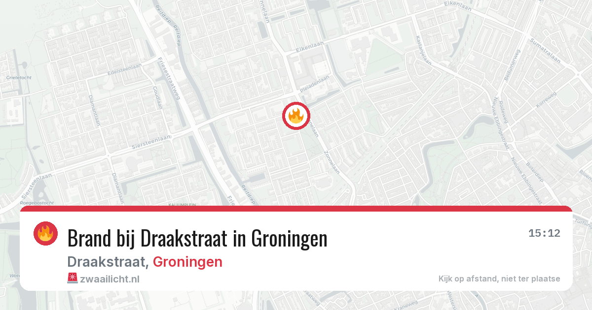 Brand bij Draakstraat in Groningen — 5 jul 2026