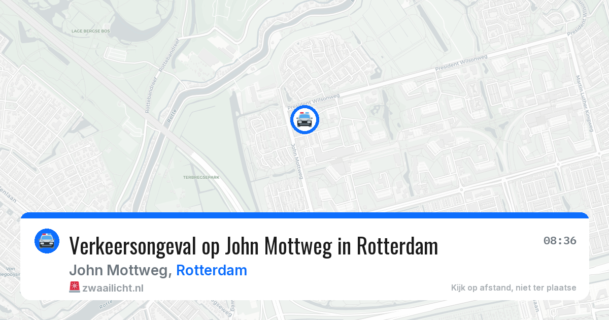 Verkeersongeval op John Mottweg in Rotterdam — 29 mei 2026