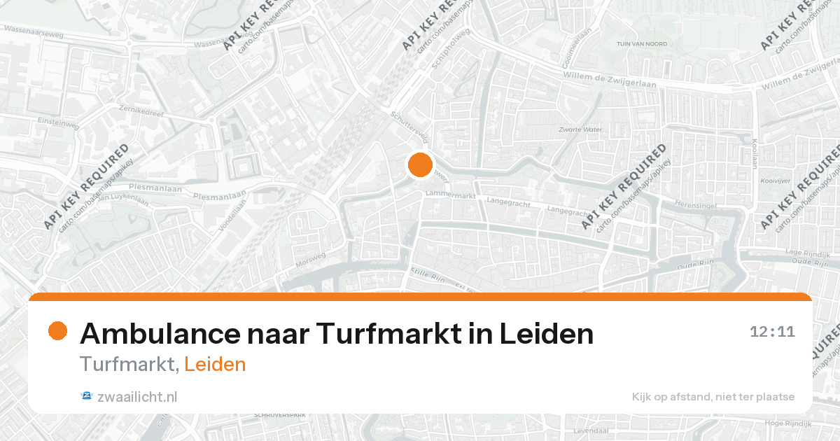 Ambulance naar Turfmarkt in Leiden — 21 feb 2026