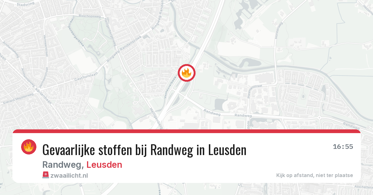 Gevaarlijke stoffen bij Randweg in Leusden — 7 mrt 2026