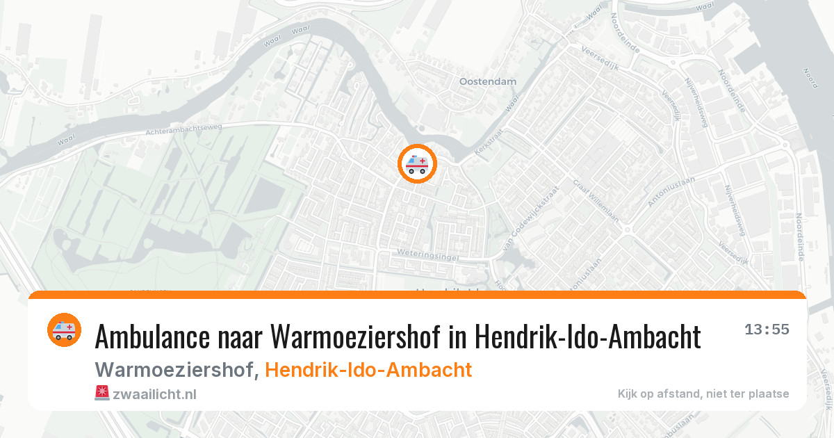 Ambulance naar Warmoeziershof in Hendrik-Ido-Ambacht — 30 jun 2026