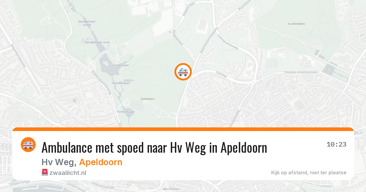 Ambulance met spoed naar Hv Weg in Apeldoorn — 12 apr 2026