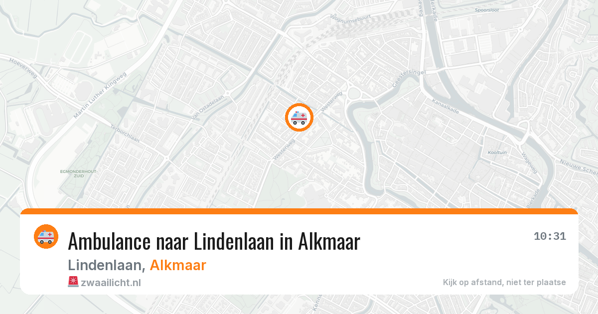 Ambulance naar Lindenlaan in Alkmaar — 12 apr 2026