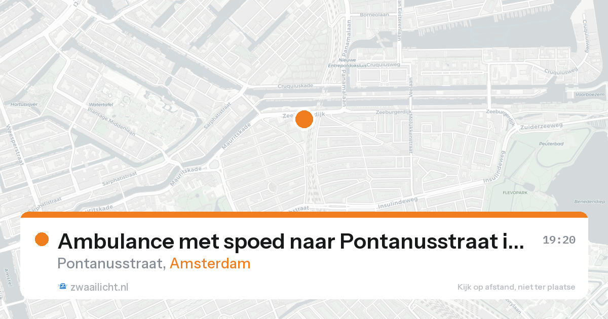 Ambulance met spoed naar Pontanusstraat in Amsterdam — 7 feb 2026
