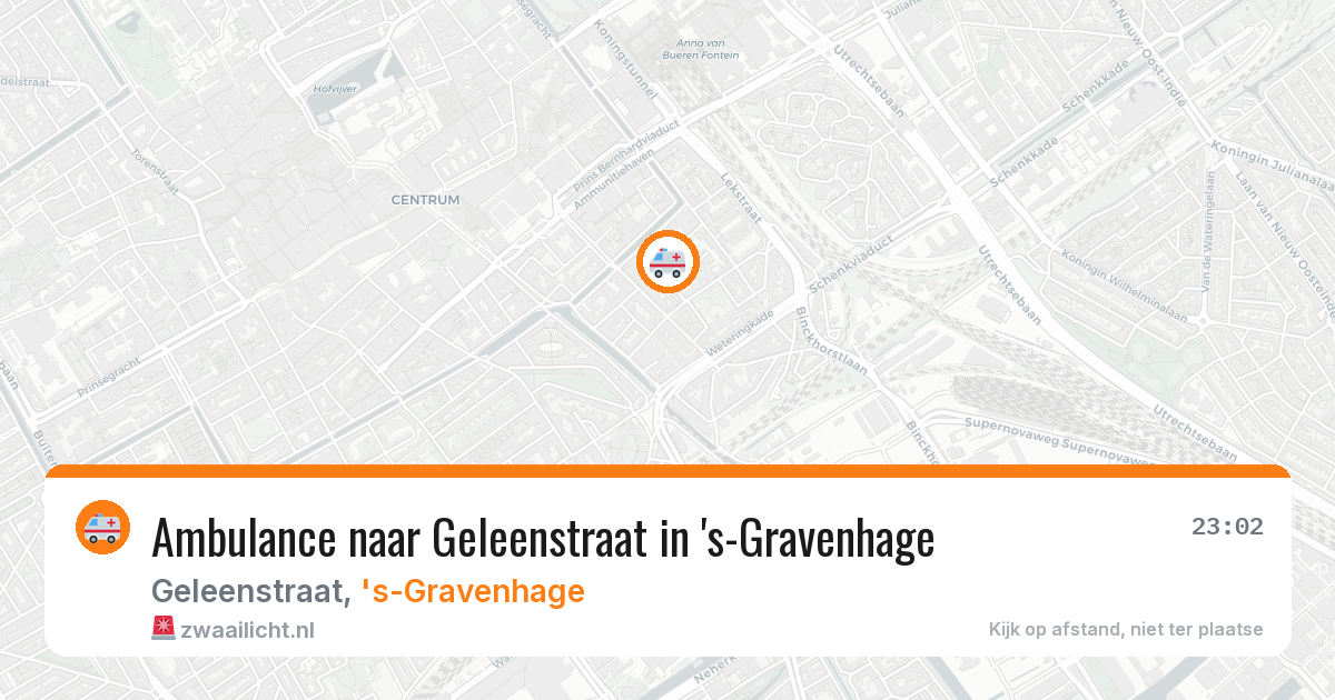 Ambulance naar Geleenstraat in 's-Gravenhage — 19 mei 2026