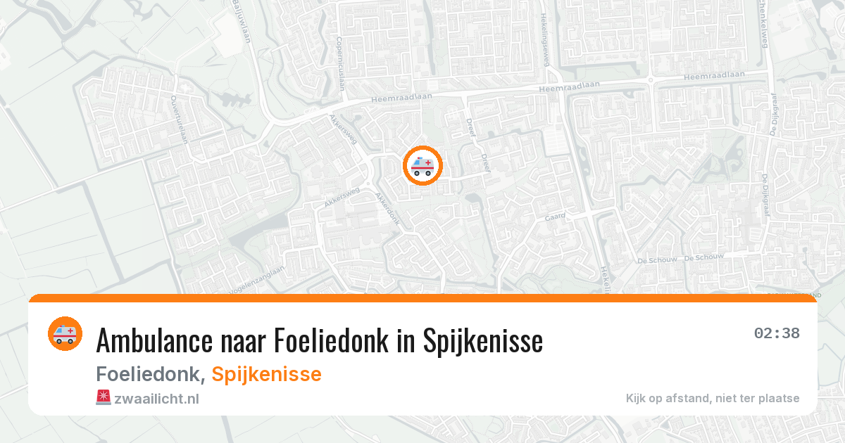Ambulance naar Foeliedonk in Spijkenisse — 27 mrt 2026