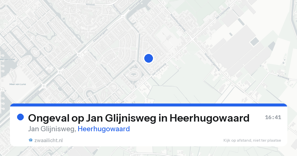 Ongeval op Jan Glijnisweg in Heerhugowaard — 25 aug 2026
