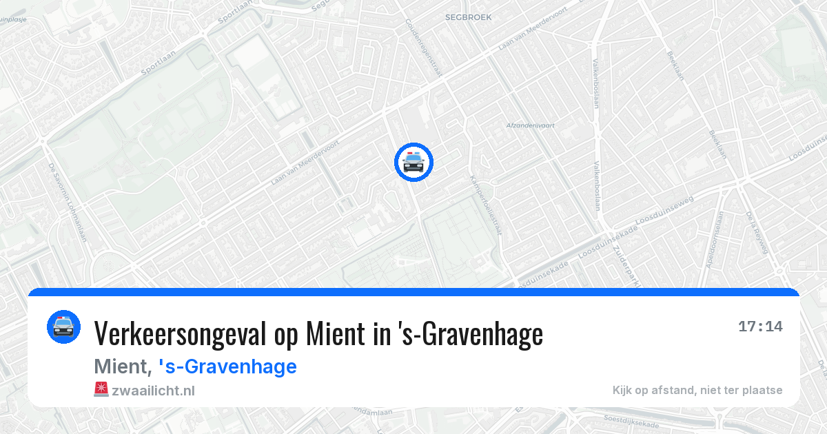 Verkeersongeval op Mient in 's-Gravenhage — 11 aug 2026