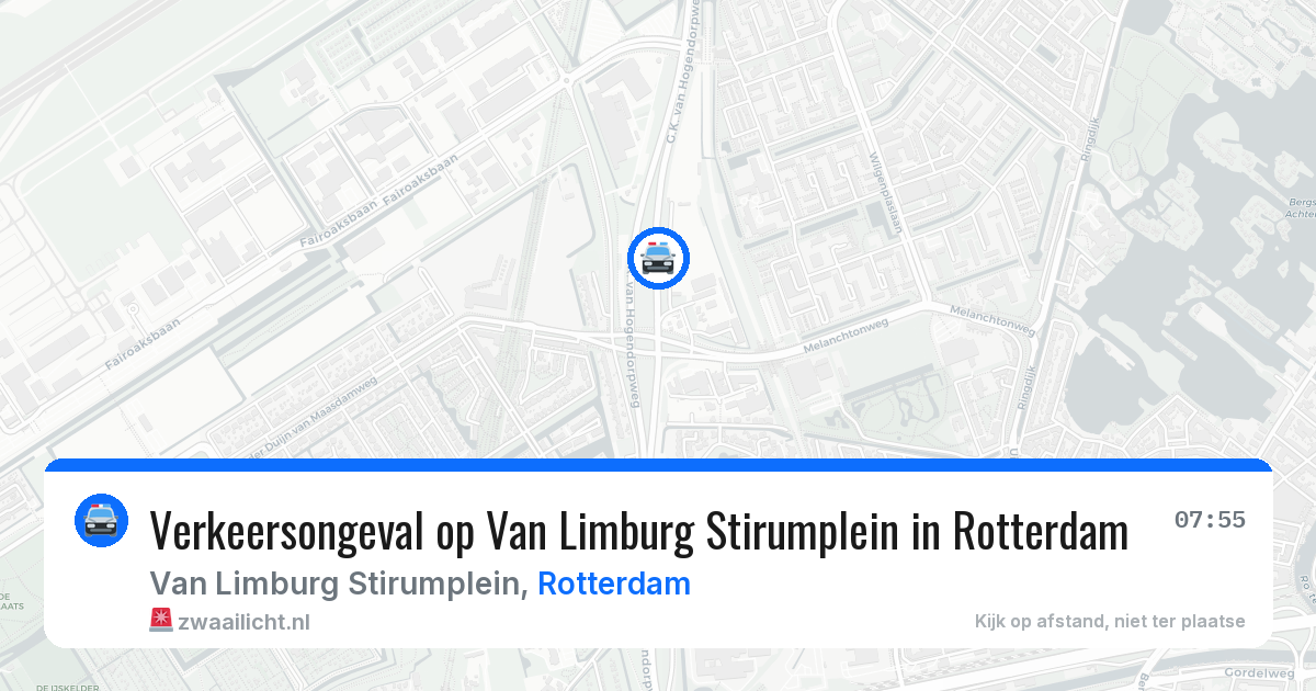 Verkeersongeval op Van Limburg Stirumplein in Rotterdam — 31 mrt 2026