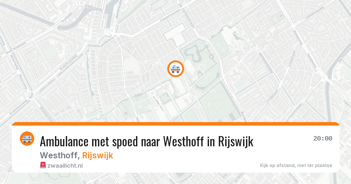 Ambulance met spoed naar Westhoff in Rijswijk — 15 apr 2026