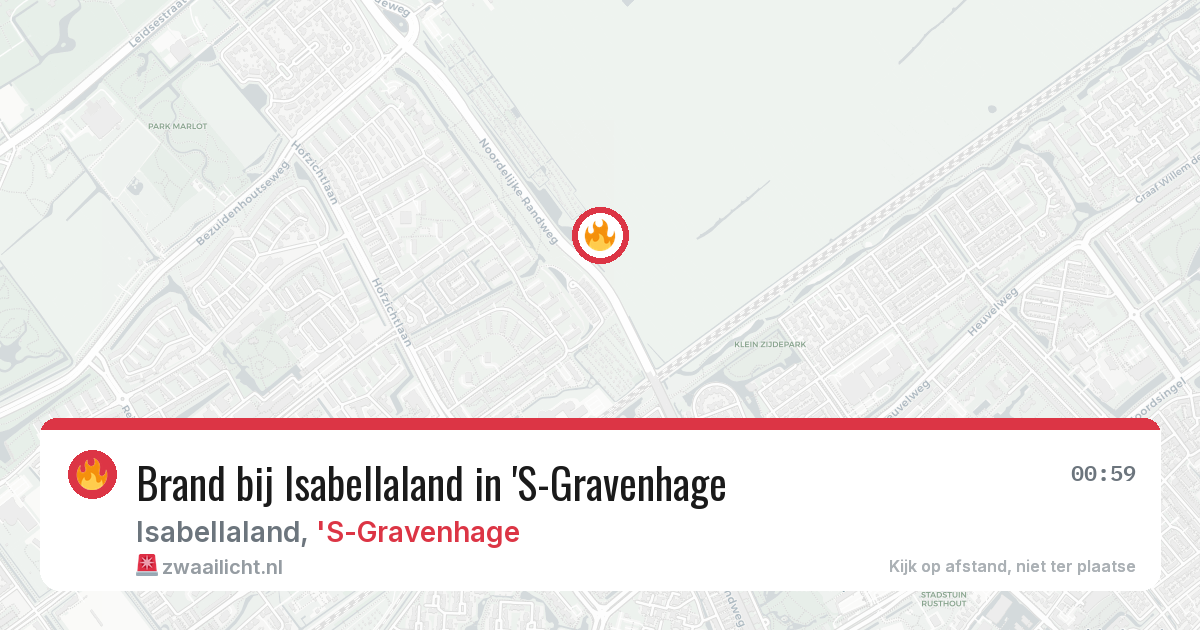 Brand bij Isabellaland in 'S-Gravenhage — 7 jun 2026