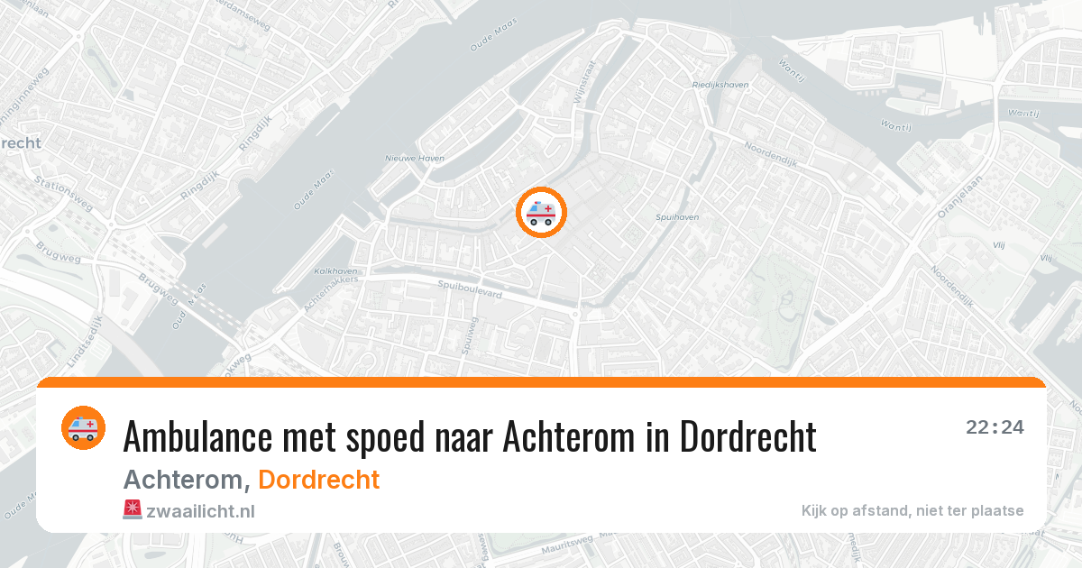 Ambulance met spoed naar Achterom in Dordrecht — 10 jul 2026
