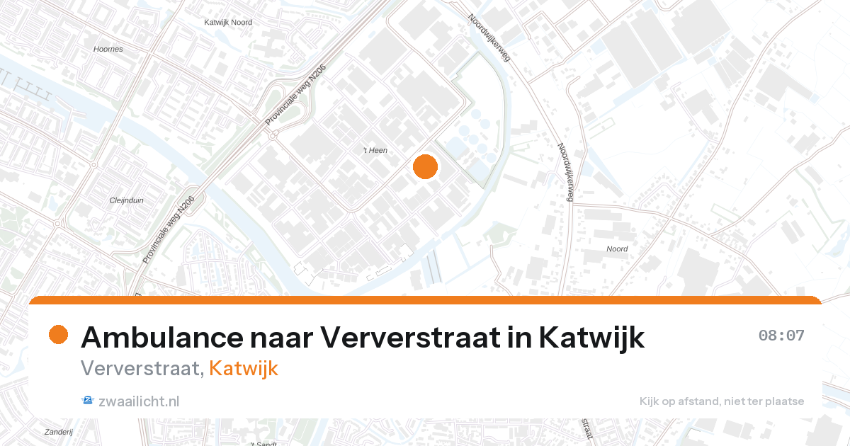 Ambulance naar Ververstraat in Katwijk — 4 jul 2026